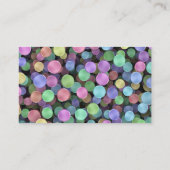 Mousserende regenboogspots visitekaartje (Achterkant)