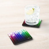 mousserende regenboogtextuur bier onderzetter (Rechterzijde)