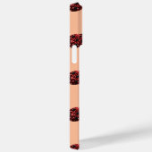 Mousserende rode sparkles Ladybug patroon perzik Case-Mate iPhone Case (Achterkant / Rechts)