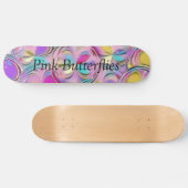 Mousserende roze boter persoonlijk skateboard (Horizontaal)