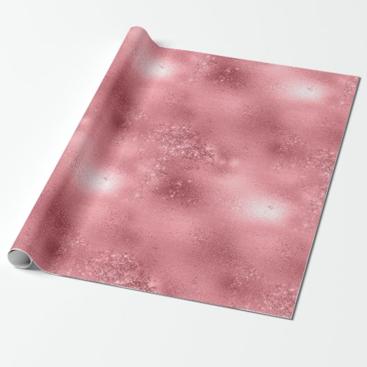 mousserende roze cadeaupapier (Uitgerold)