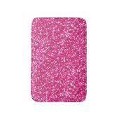 Mousserende roze glitter badmat (Voorkant Verticaal)
