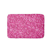 Mousserende roze glitter badmat (Voorkant)