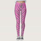 Mousserende roze glitter leggings (Voorkant)