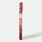Mousserende Roze Glitter met Aangepaste Initialen Case-Mate iPhone Case (Achterkant / Rechts)