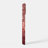 Mousserende Roze Glitter met Aangepaste Initialen iPhone 15 Case (Rechterkant)