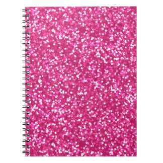 Mousserende roze glitter notitieboek