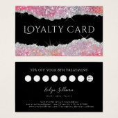 mousserende roze glitter trouwe kaart (Voorkant /achterkant)