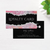 mousserende roze glitter trouwe kaart (Bureau)