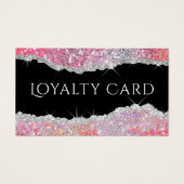 mousserende roze glitter trouwe kaart (Voorkant)