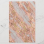 Mousserende roze marmer Abstract Makeup Flyer (Achterkant)