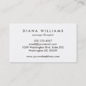 Mousserende roze marmer Abstract Visitekaartje (Achterkant)