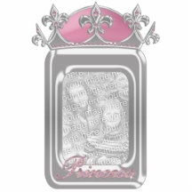 Mousserende roze prinses Faux Kroon met diamanten