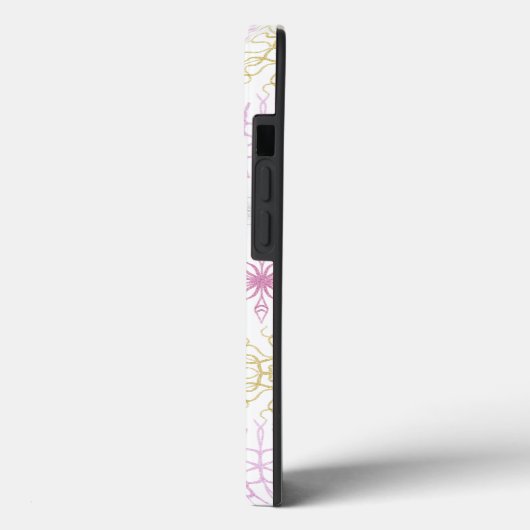 Mousserende roze snowflakes Case-Mate iPhone case (Achterkant / Links)