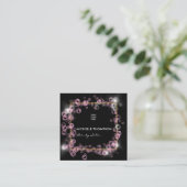 Mousserende roze zeep Bubble Beauty Industry Vierkante Visitekaartje (Staand voorkant)