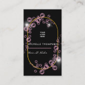 Mousserende roze zeep Bubble Beauty Industry Visitekaartje (Voorkant)