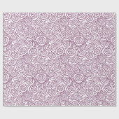 Mousserende Rozen Paars Cadeaupapier (Vlak)