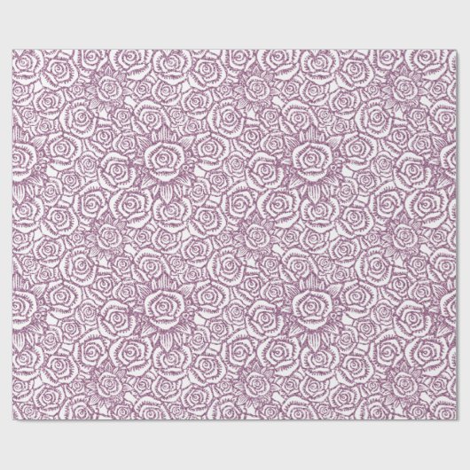 Mousserende Rozen Paars Cadeaupapier (Vlak)