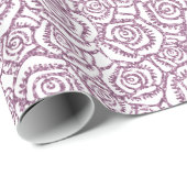 Mousserende Rozen Paars Cadeaupapier (Rol Hoek)