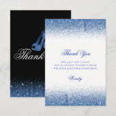 Mousserende saffierhals, dank je kaarten (Voorkant / Achterkant)