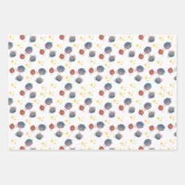 Mousserende schattige melkvogels inpakpapier vel