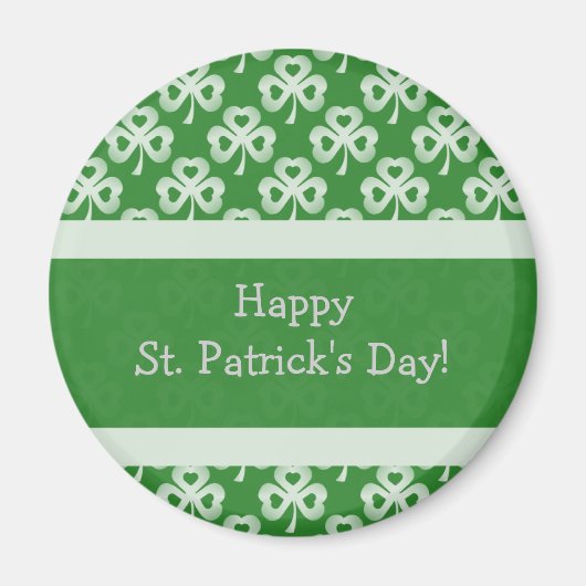 Mousserende shamrocks Magnet (Voorkant)