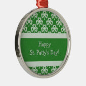 Mousserende shamrocks Premium Round Ornament (Rechts)