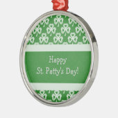 Mousserende shamrocks Premium Round Ornament (Links)