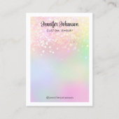 Mousserende sieraden, regenboog visitekaartje (Voorkant)