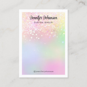 Mousserende sieraden, regenboog visitekaartje