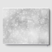 Mousserende sneeuw en ijswinterweddenschap gastenboek (Achterkant)