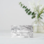 Mousserende sneeuw en ijzige winterweddenschappen plaatskaartje (Staand voorkant)