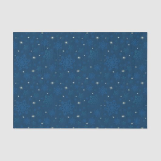 Mousserende snowflakes en starlight tissuepapier (Voorkant)