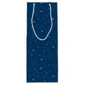 Mousserende snowflakes en starlight wijn cadeautas (Achterkant)