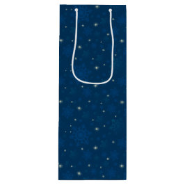 Mousserende snowflakes en starlight wijn cadeautas