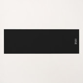 Mousserende Snowflakes White Blue in Black Night S Yogamat (Achterkant (horizontaal))