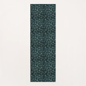 Mousserende Snowflakes White Blue in Black Night S Yogamat (Voorkant)