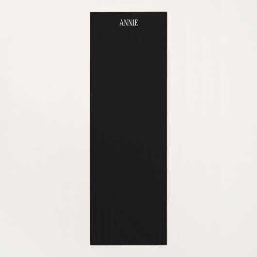 Mousserende Snowflakes White Blue in Black Night S Yogamat (Achterkant)