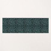 Mousserende Snowflakes White Blue in Black Night S Yogamat (Voorkant (horizontaal))