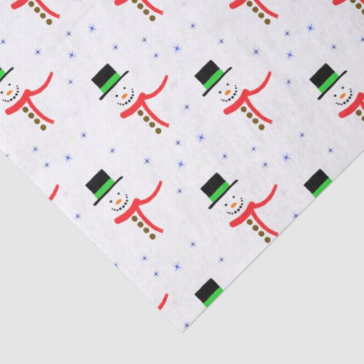 Mousserende Snowmen Tissuepapier (Detail)