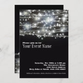 Mousserende Star Holiday Celebration Card Kaart (Voorkant / Achterkant)