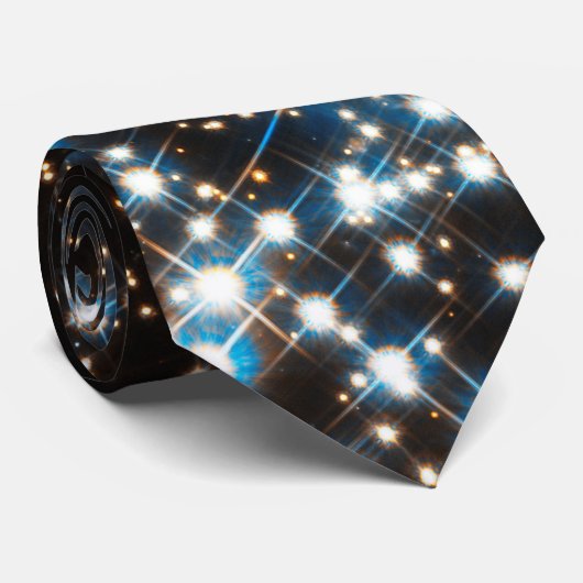 Mousserende Starry Sky Stropdas (Opgerold)