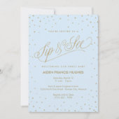 Mousserende stars Blue Boy Baby Sip en zie Kaart (Voorkant)