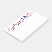 Mousserende sterren en strepen post-it® notes (Schuin)