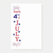 Mousserende sterren en strepen post-it® notes (Voorkant)