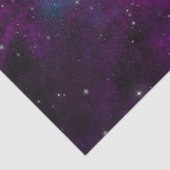 Mousserende sterren op diepe Paarse ruimte Tissuepapier (Detail)