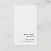 Mousserende sterretjes visitekaartje (Achterkant)