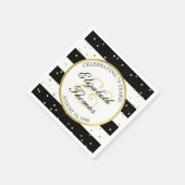 mousserende strepen | 70e Jubileum-bruiloft Servet (Hoek)