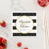 Mousserende strepen | Elegante bruiloft servet (Insitu)