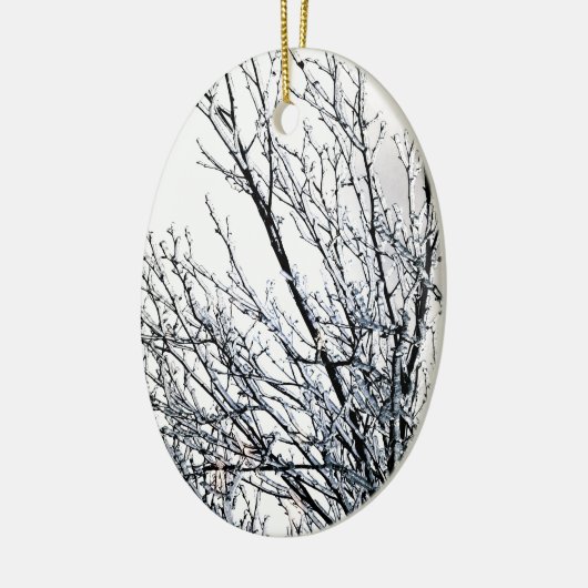 mousserende takken keramisch ornament (Links)